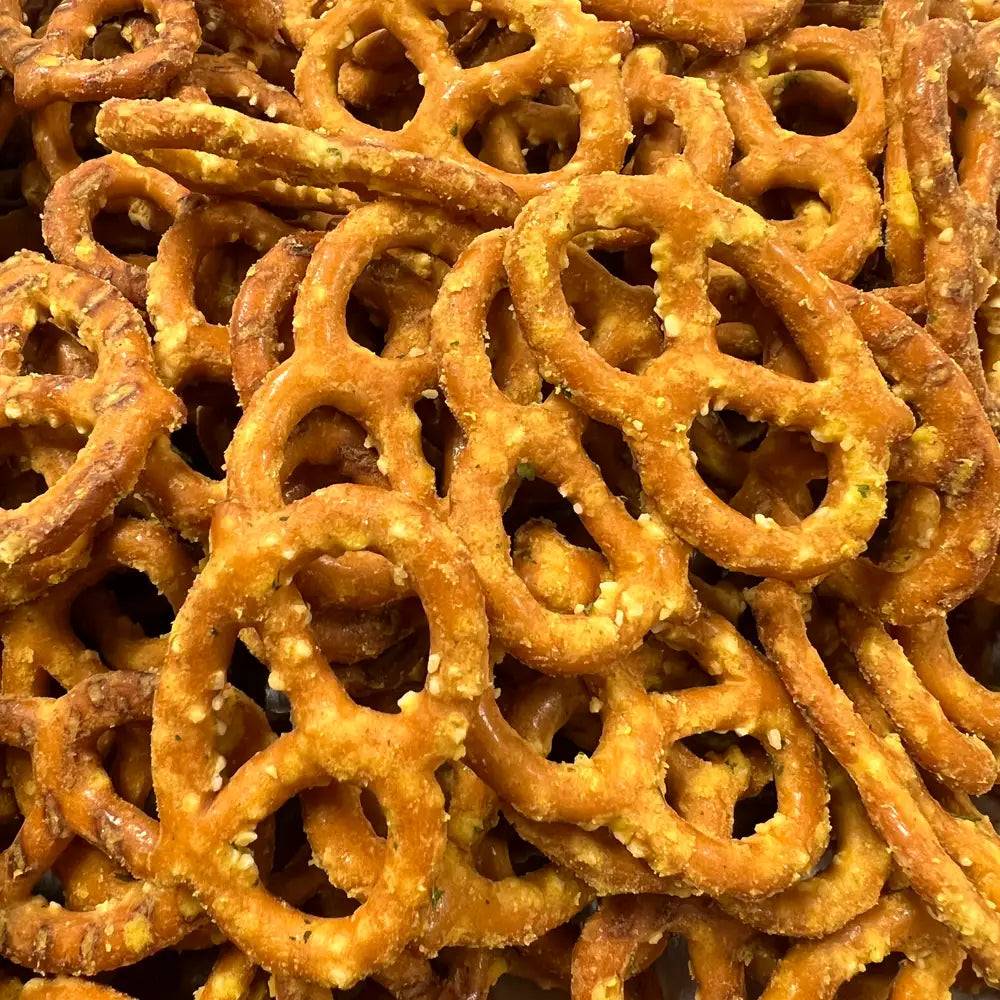 Kingston Artisan Snacks & Seasonings Co. - PARMESAN GARLIC PRETZELS